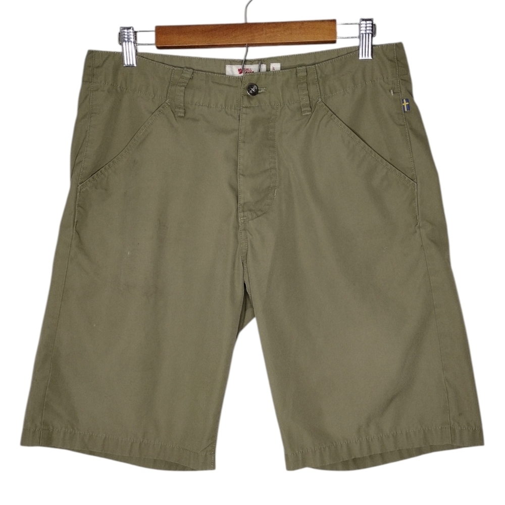 Fjallraven Kiruna Olive Green Regular Fit Mid Waist Men's Shorts Sz 29